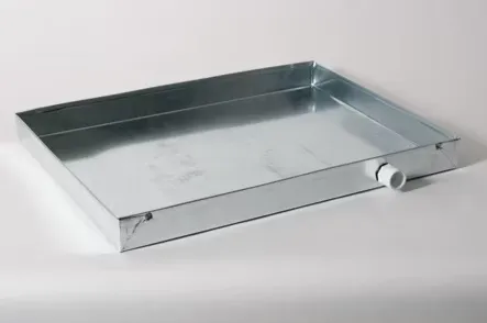 Drain Pan 22" X 22" PVC Drain Connection